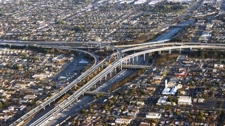 Interchange of I-405 & I-105 in Inglewood, CA wallpaper