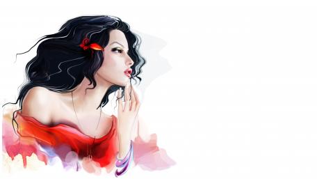 Elegant Abstract Woman in 5K Art wallpaper