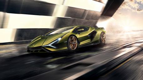 Lamborghini Sián hybrid supercar wallpaper