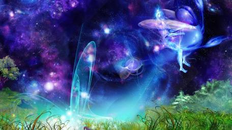 Enchanted Cosmic Realm wallpaper