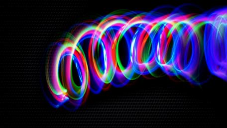 Neon light black carbon wallpaper