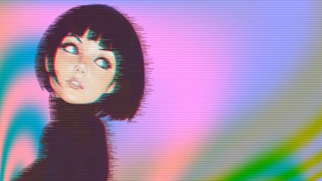 Vaporwave Girl wallpaper