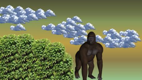 Gorilla in the mist wallpaper