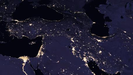 Night Lights of the Caucasus & the Levant 2016 wallpaper
