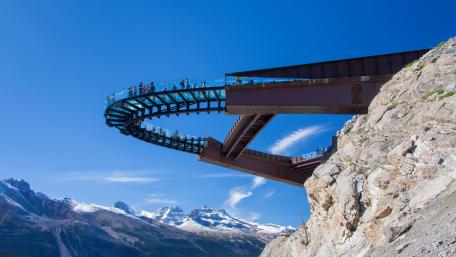 Glacier skywalk wallpaper