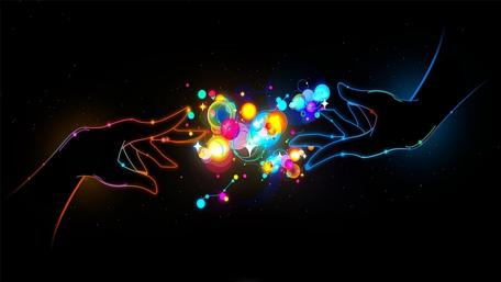 Vibrant Touch of Love wallpaper