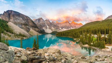 Moraine Lake, Valley Of Ten Peaks wallpaper