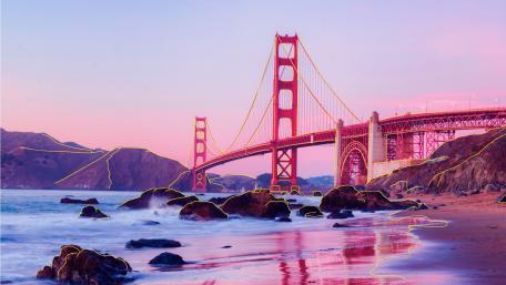 Golden Gate Bridge at Dusk Beauty wallpaper