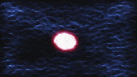 White dot on blue velvet wallpaper
