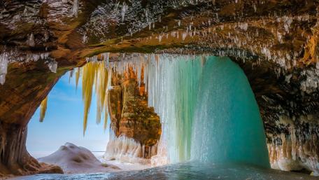 Ice cave wallpaper