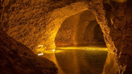 Mystical Cave Reflection Wallpaper wallpaper