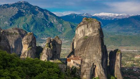 Monastery of Rousanou wallpaper