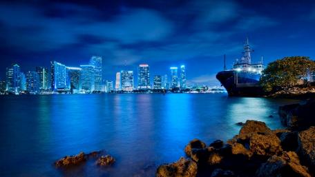 Blue night wallpaper