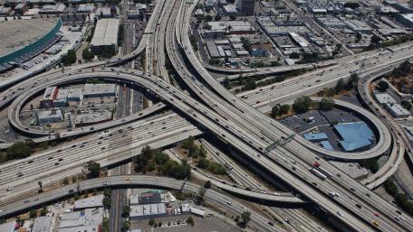 Interchange Between the Santa Monica Freeway & the Harbor Freeway wallpaper