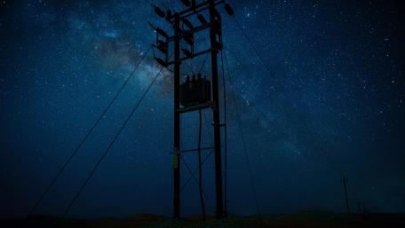 Electricity Meets the Cosmos in Stunning Harmony wallpaper