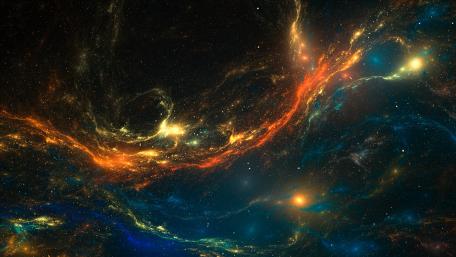 Stellar Flames Across the Galaxy wallpaper