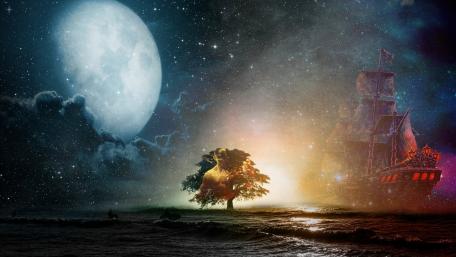 Mysterious Journey Through Dreamland wallpaper