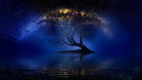Whispers of the Milky Way at Night wallpaper