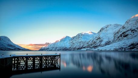 Serene Waters and Majestic Mountains Awaits You wallpaper