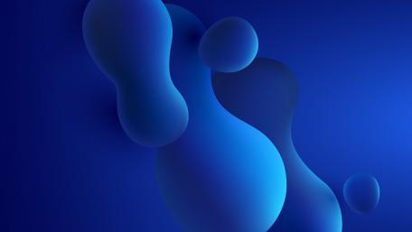 Fluid Waves of Blue Serenity wallpaper