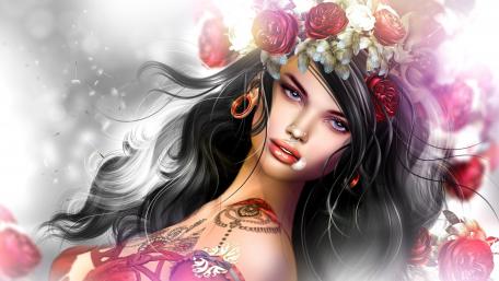Gypsy girl wallpaper