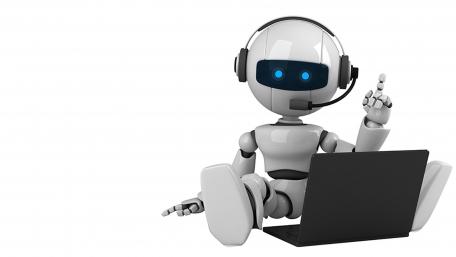 Robot Assistant at Work wallpaper