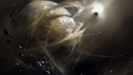 Celestial Wonders Amidst the Asteroid Belt wallpaper