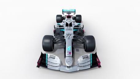 Sleek Mercedes F1 Car Wallpaper in 4K Resolution wallpaper