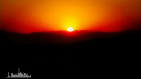 Sunset Over Tranquil Hills in 4K Quality wallpaper