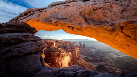 La Sal Mountain Range Arch wallpaper