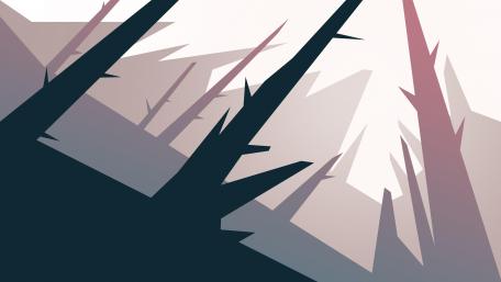Tranquil Forest Silhouettes in Minimalist Art wallpaper