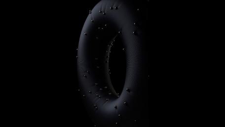 Black ring Premium wallpaper