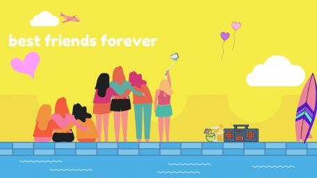 best friends forever wallpaper