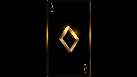 Golden diamond Ace wallpaper