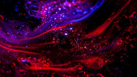 Radiant Liquid Dreams in Red and Purple wallpaper