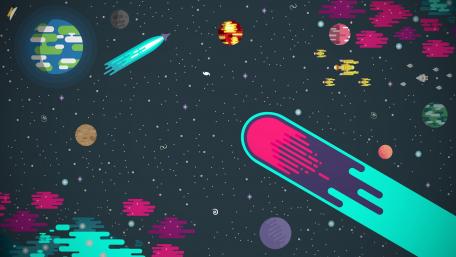 Journey Through an Abstract Galaxy wallpaper