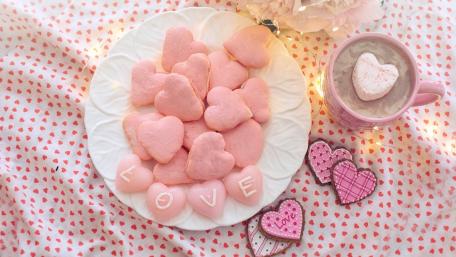 Sweet Heart-Shaped Treats for Every Celebration wallpaper