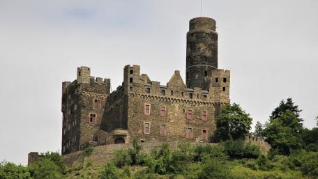 Majestic Castle on a Hilltop wallpaper