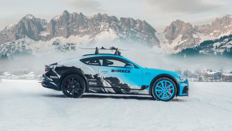 Dreamy Bentley Continental GT in a Snowy Landscape wallpaper