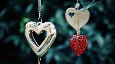Loving Heart Ornaments for Your Space wallpaper