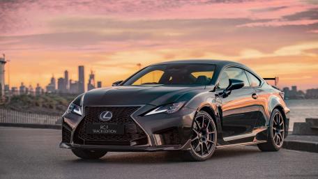 Sleek Lexus RCF Track Edition at Sunset wallpaper