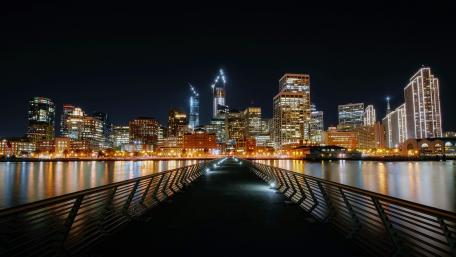 San Francisco at night wallpaper