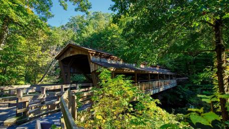 Harpersfield Covered Bridge, Ohio wallpaper