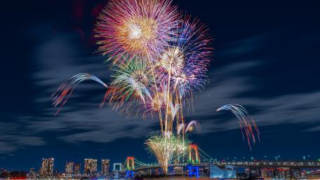 Tokyo fireworks wallpaper