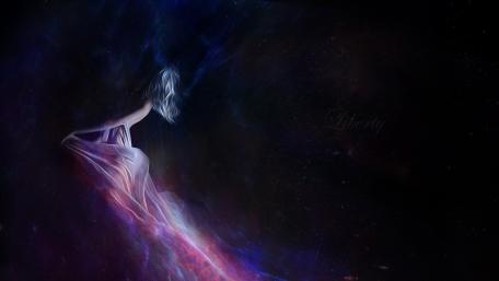 Mystical Spirit in the Cosmos wallpaper