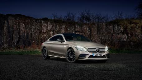 Sleek Elegance of a Mercedes Coupe wallpaper