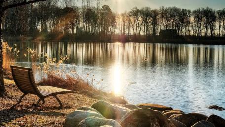 Tranquil Lakeside Retreat wallpaper