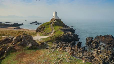 Serene Lighthouse by the Shoreline wallpaper