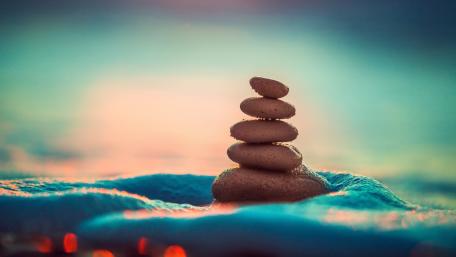 Serenity Through Balanced Stones wallpaper