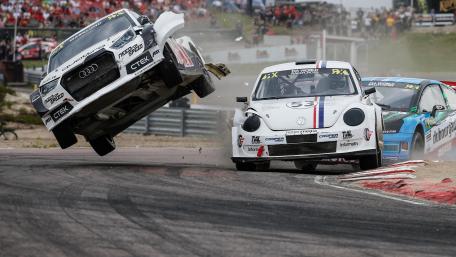 Anton Marklund Crashing During the 2015 Word RX of Italy wallpaper